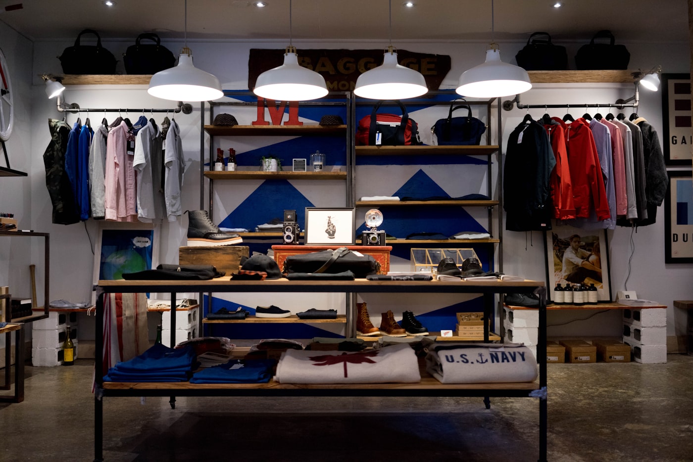 Intérieur de la boutique